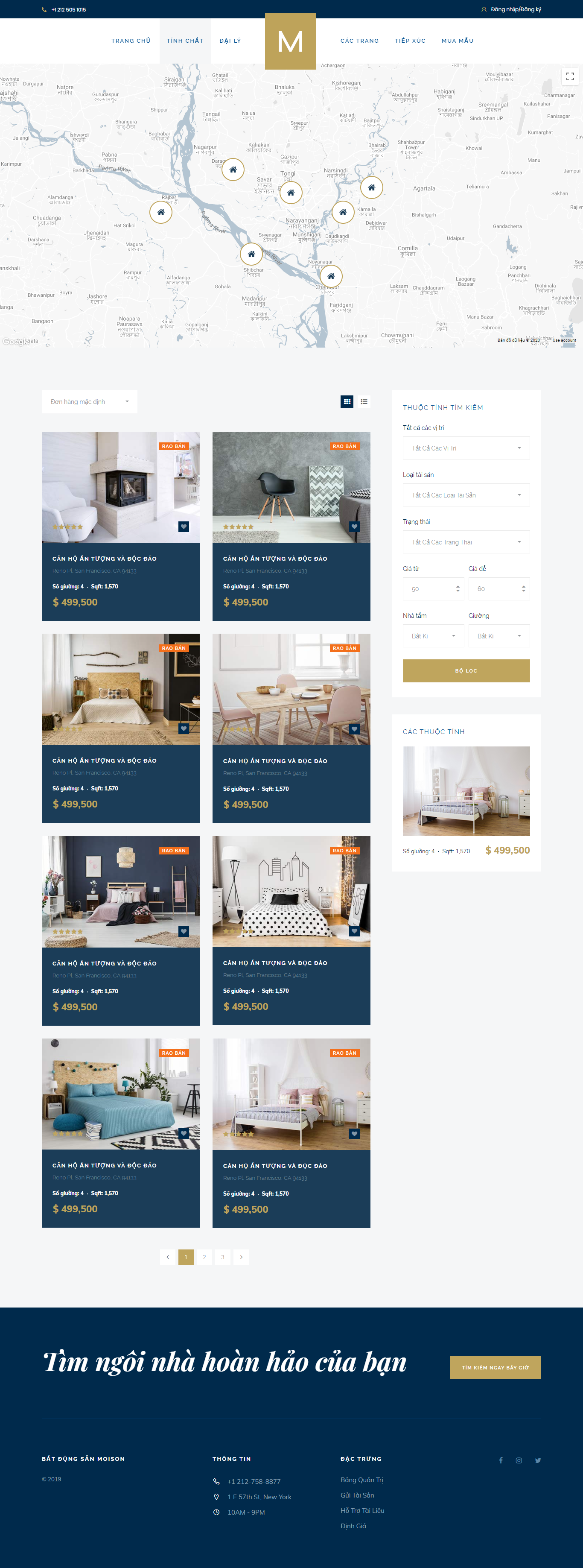 Mẫu website bất động sản-xây dựng 002