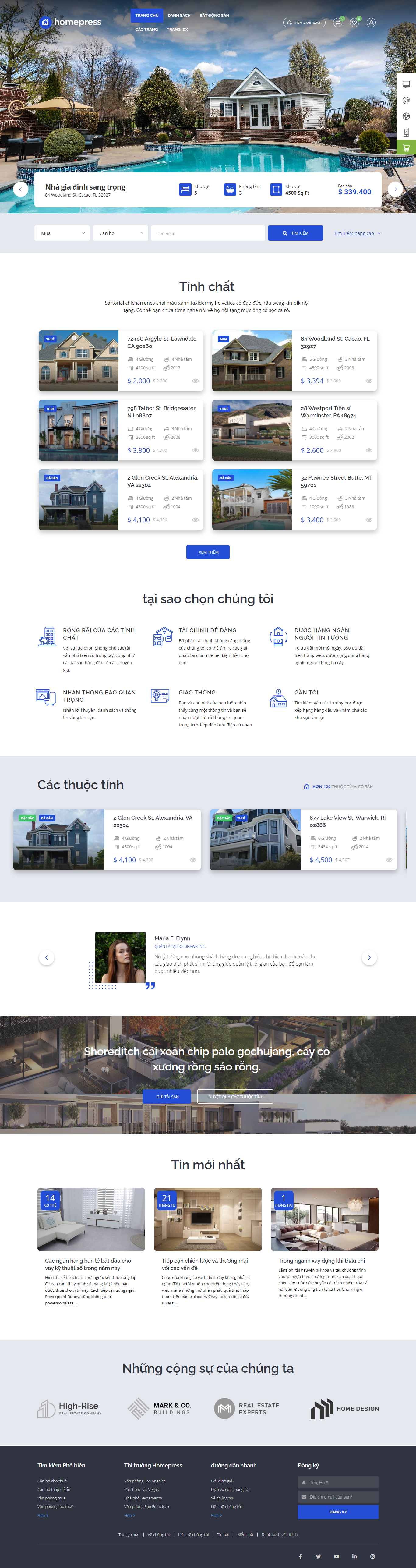 Mẫu website bất động sản-xây dựng 011