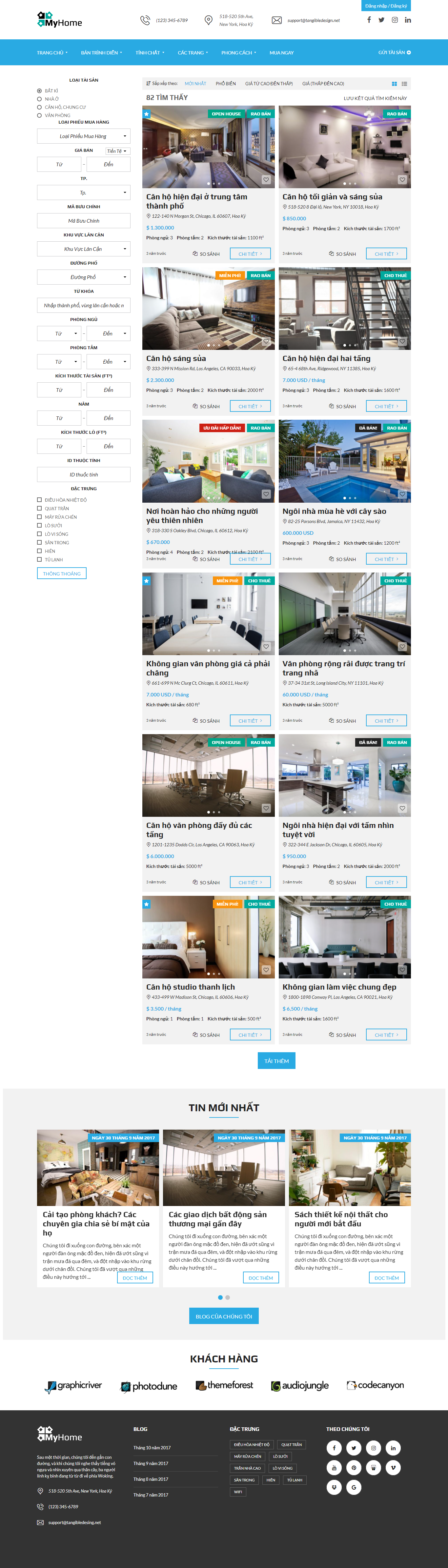 Mẫu website bất động sản-xây dựng 014