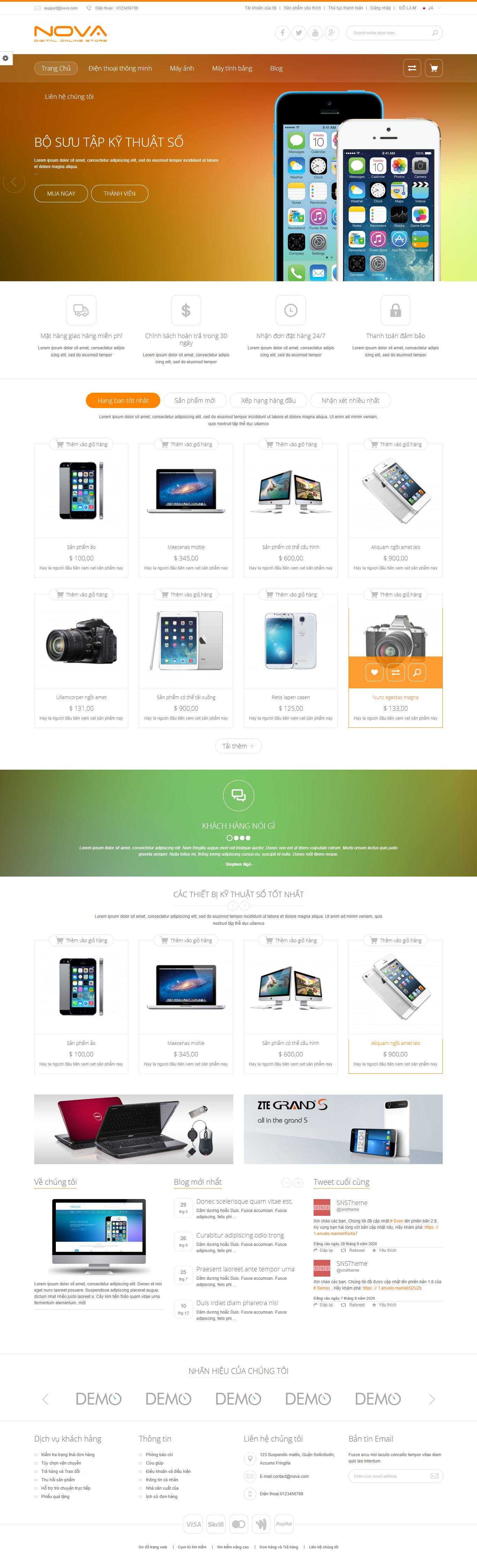 Mẫu website công nghệ- kỹ thuật 019