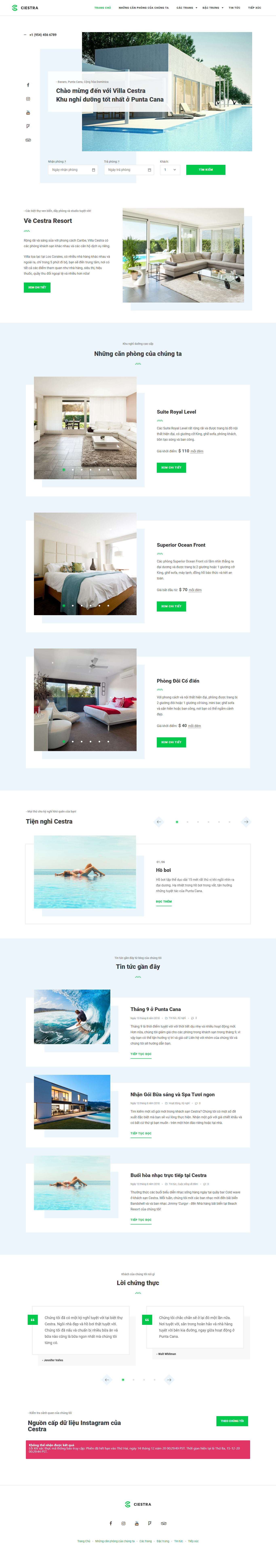 Mẫu website  khách sạn 004