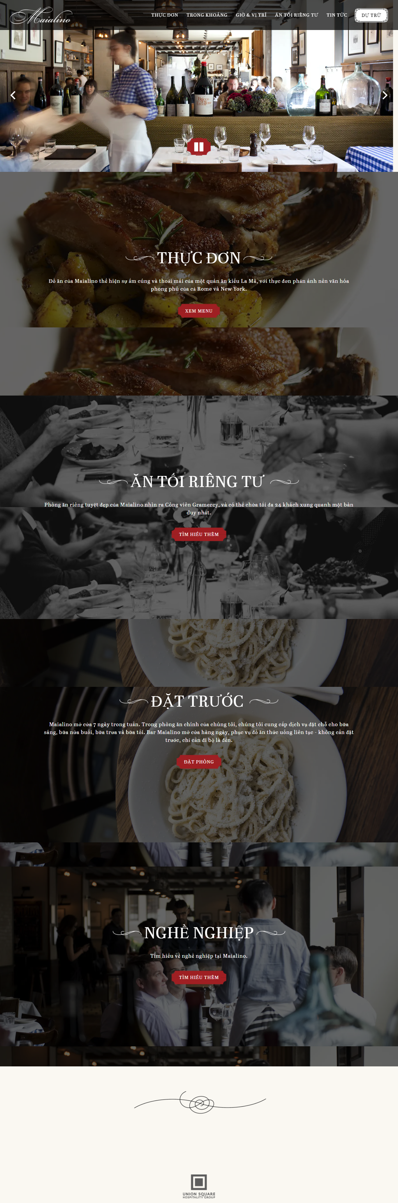 Mẫu website nhà hàng 004