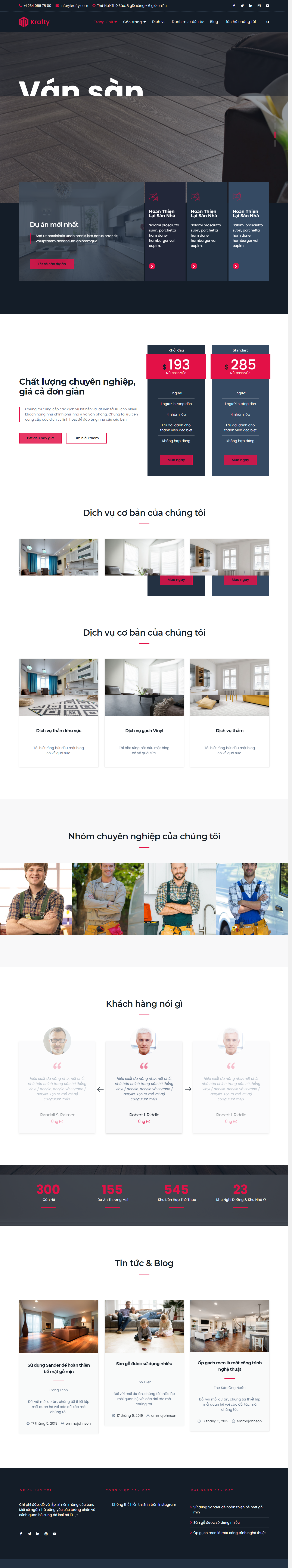 Mẫu website nội thất và trang trí  011