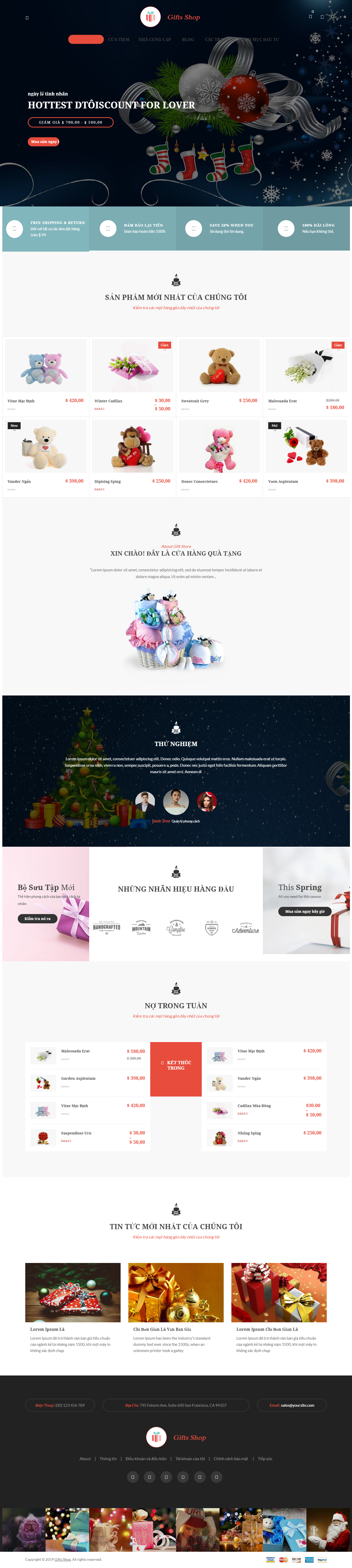 Mẫu website  đồ thủ công- mỹ nghệ- quà tặng 005