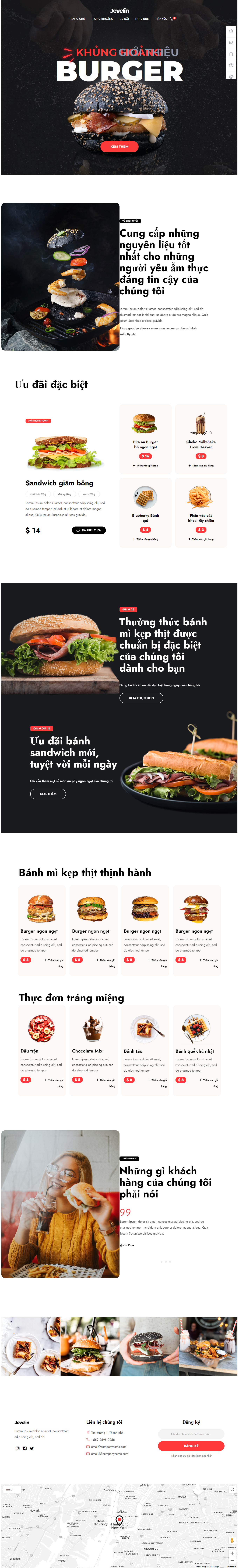 Mẫu website thực phẩm 006