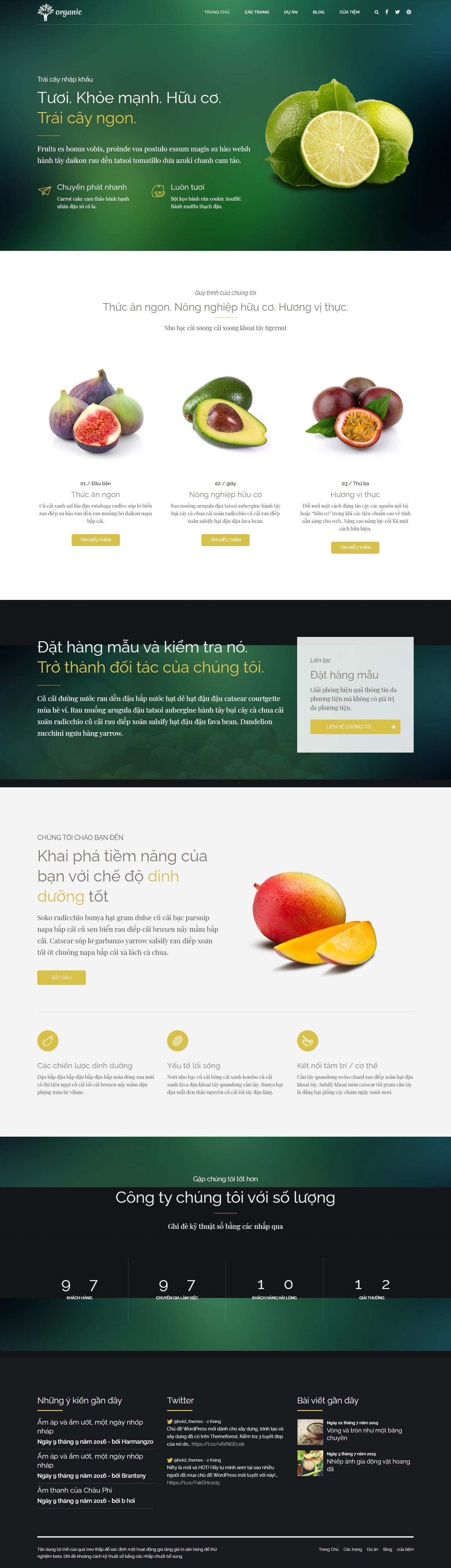 Mẫu website thực phẩm 012